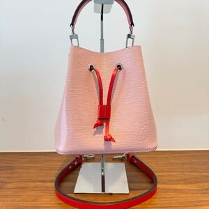 Louis Vuitton Epi NeoNoe BB Rose Ballerine
